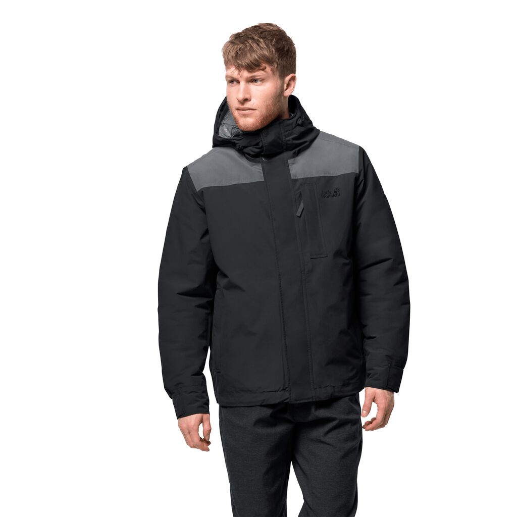 Jack Wolfskin OAKWOOD Vestes Homme Noir - UZOATQN-48